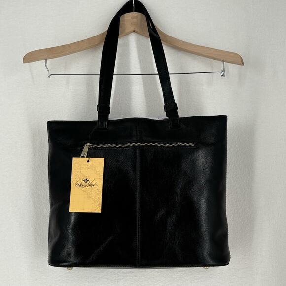 Patricia Nash Tote Bag Danville Colorblock Black British Tan Leather NWT Purse - Picture 3 of 11